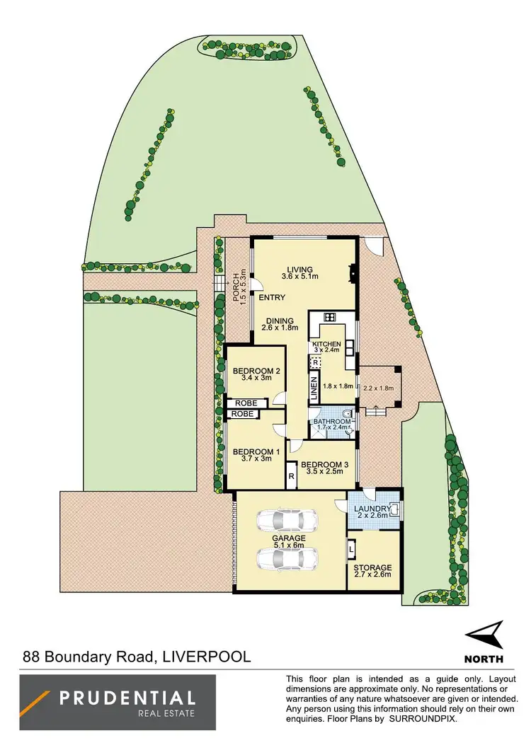 Floorplan of Homely house listing, 88 Boundary Road, Lurnea NSW 2170