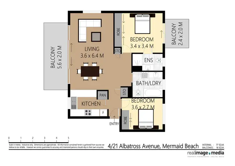 Floorplan of Homely unit listing, 4/21 Albatross Avenue, Mermaid Beach QLD 4218