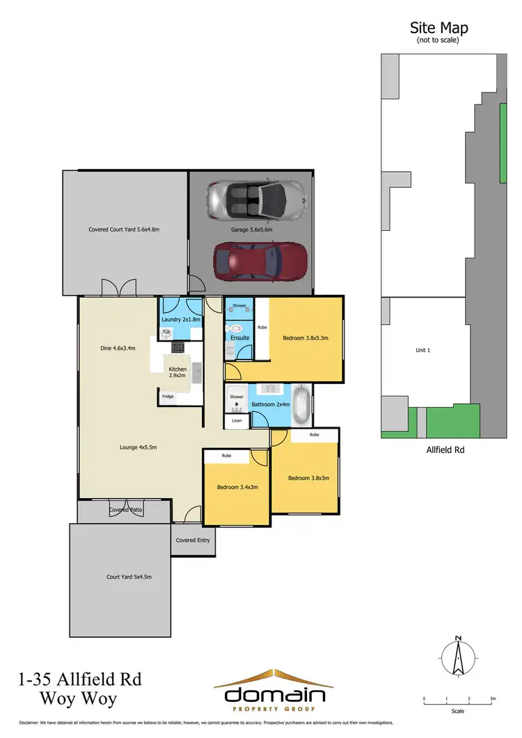 Floorplan of Homely villa listing, 1/35 Allfield Road, Woy Woy NSW 2256
