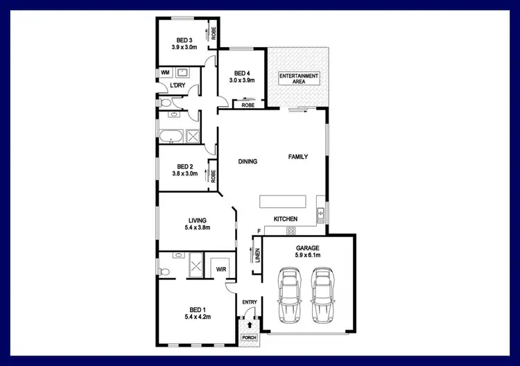 Floorplan of Homely house listing, 8 Wasabi Way, Wauchope NSW 2446