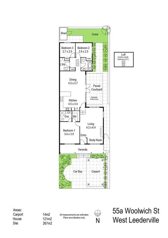 Floorplan of Homely house listing, 55A Woolwich Street, West Leederville WA 6007