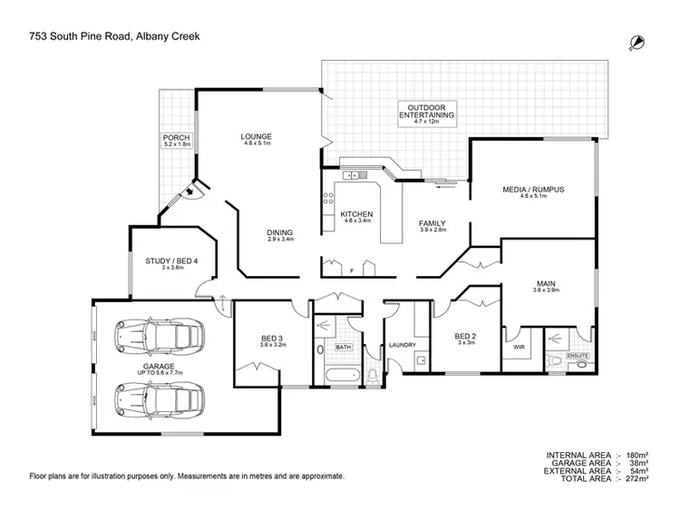 Floorplan of Homely house listing, 753 South Pine Road, Albany Creek QLD 4035