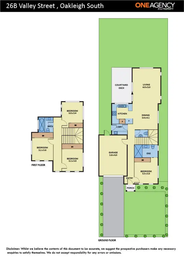 Floorplan of Homely house listing, 26B Valley Street, Oakleigh South VIC 3167