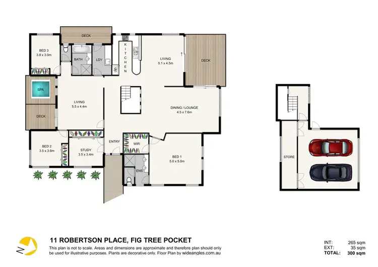 Floorplan of Homely house listing, 11 Robertson Place, Fig Tree Pocket QLD 4069