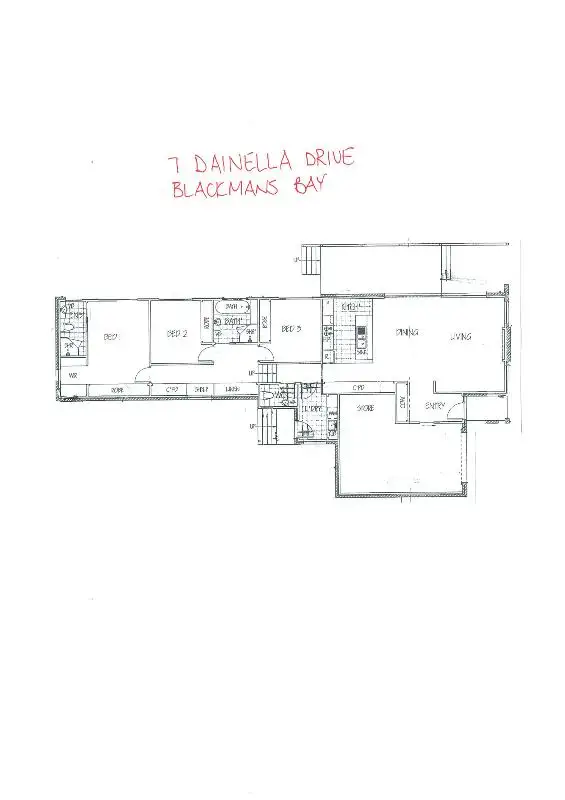 Floorplan of Homely house listing, 7 Dainella Drive, Blackmans Bay TAS 7052