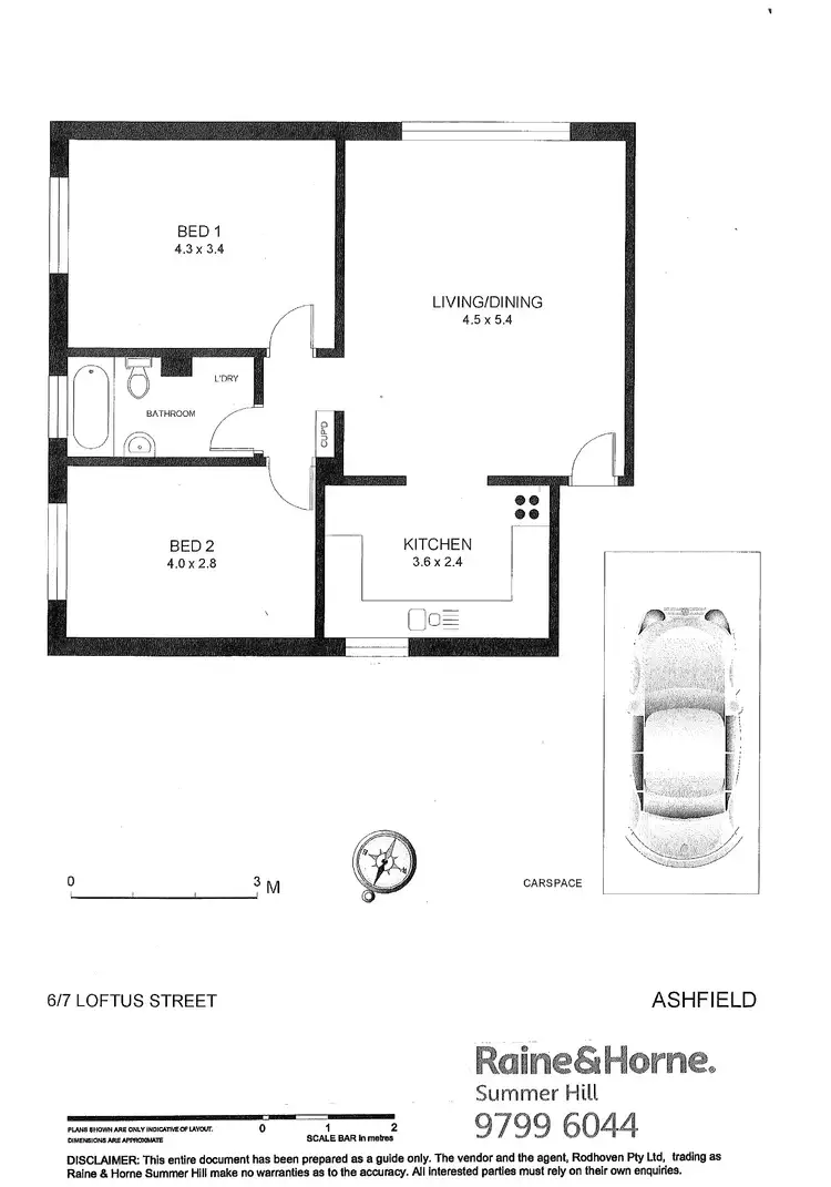 Floorplan of Homely apartment listing, 6/7 Loftus Street, Ashfield NSW 2131