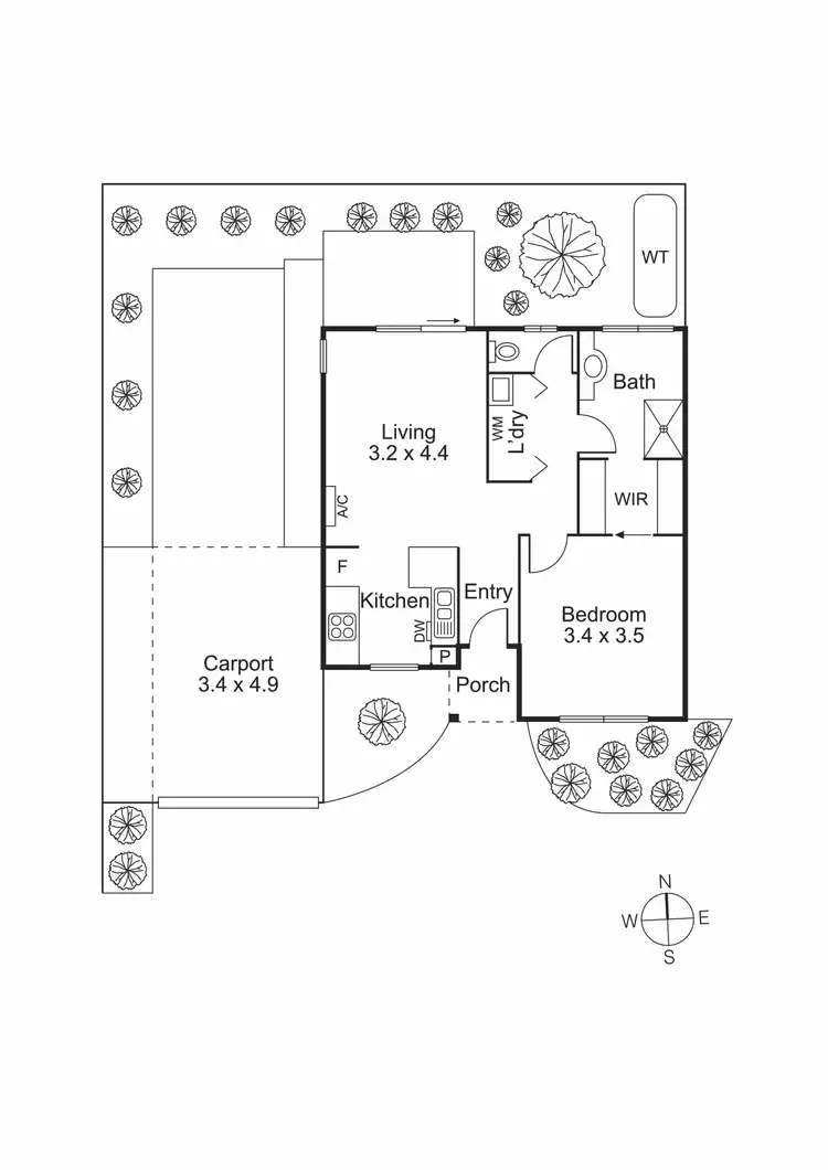 Floorplan of Homely unit listing, 12/118-120 Victoria Street, Hastings VIC 3915