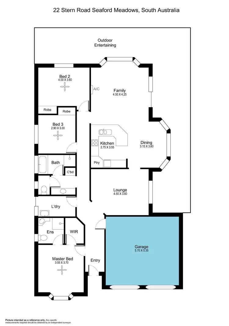 Floorplan of Homely house listing, 22 Stern Road, Seaford Meadows SA 5169