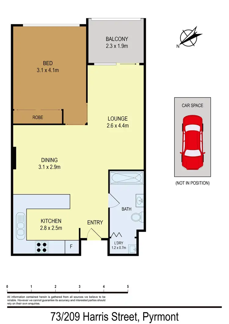 Floorplan of Homely apartment listing, 73/209 Harris Street, Pyrmont NSW 2009