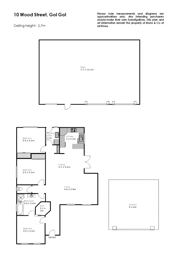 Floorplan of Homely house listing, 10 Wood Street, Gol Gol NSW 2738
