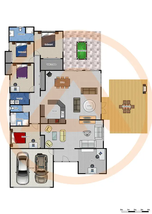 Floorplan of Homely house listing, 15-17 Blue Wren Place, Heritage Park QLD 4118