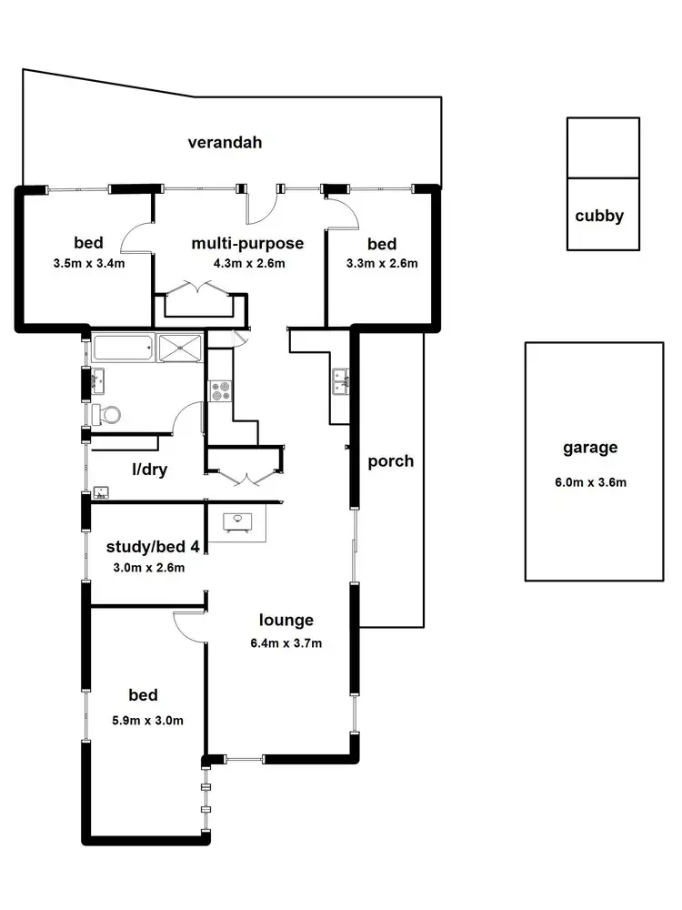 Floorplan of Homely house listing, 2 Bell Street, Cockatoo VIC 3781