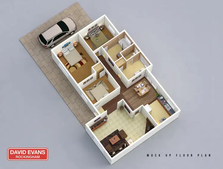 Floorplan of Homely house listing, 7 Linville Avenue, Cooloongup WA 6168