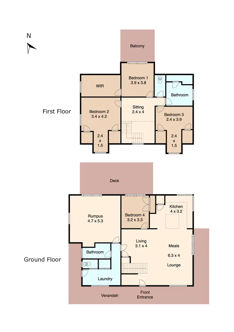 Floorplan of Homely rural property listing, 220 Snowgum Road, Dereel VIC 3352