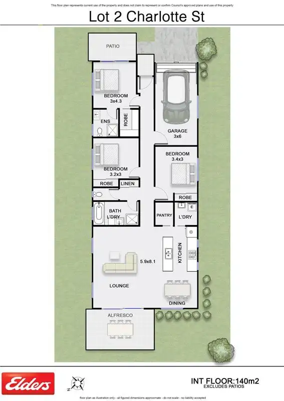 Floorplan of Homely house listing, Dwelling 2, 70 Charlotte Street, Bangalow NSW 2479