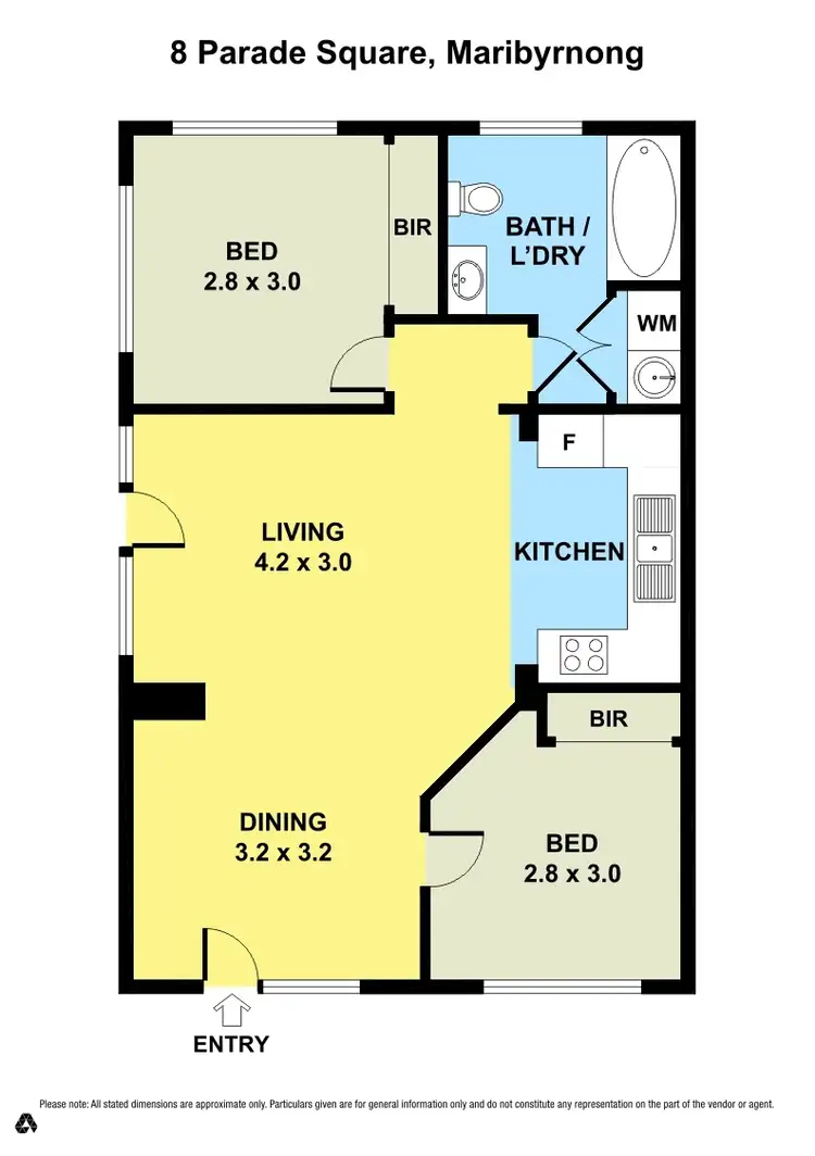 Floorplan of Homely townhouse listing, 8 Parade Square, Maribyrnong VIC 3032