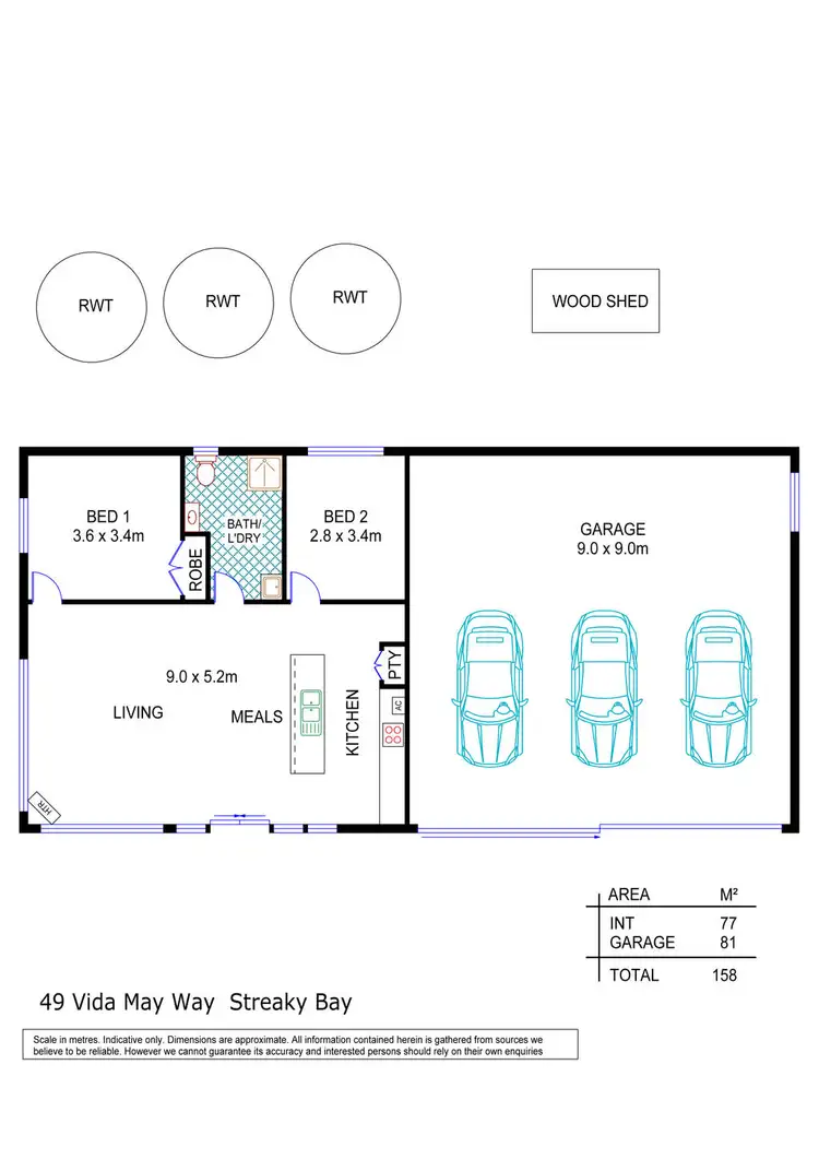 Floorplan of Homely house listing, 49 Vida May Way, Streaky Bay SA 5680