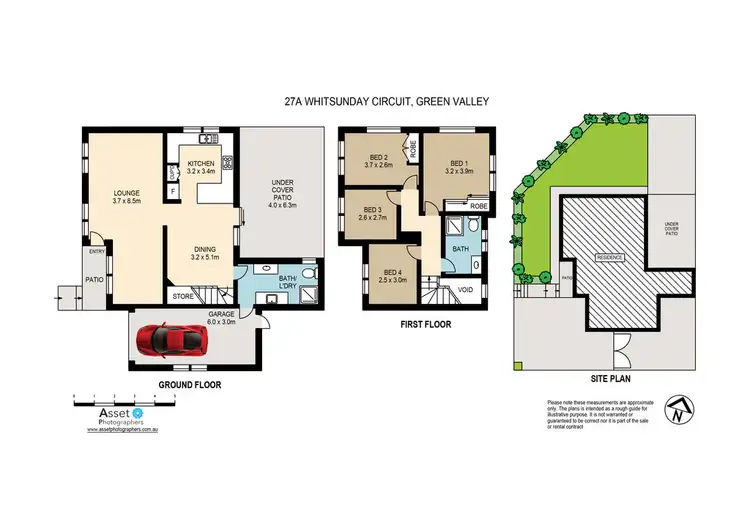 Floorplan of Homely semi-detached listing, 27A Whitsunday Circuit, Green Valley NSW 2168