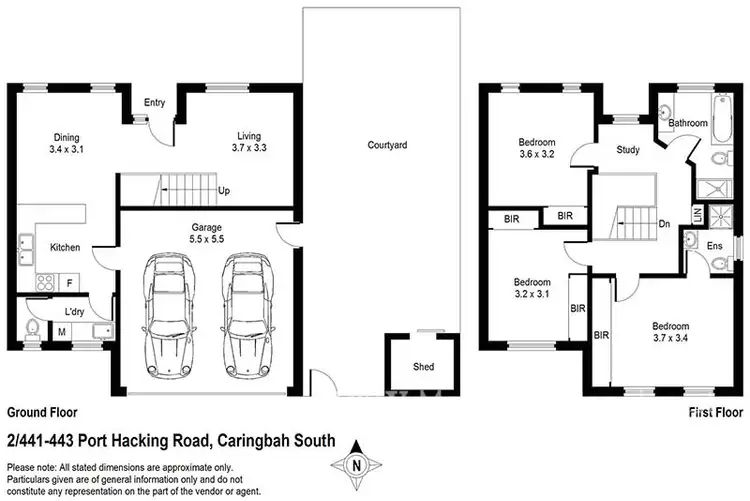 Floorplan of Homely townhouse listing, 2/441-443 Port Hacking Road, Caringbah South NSW 2229