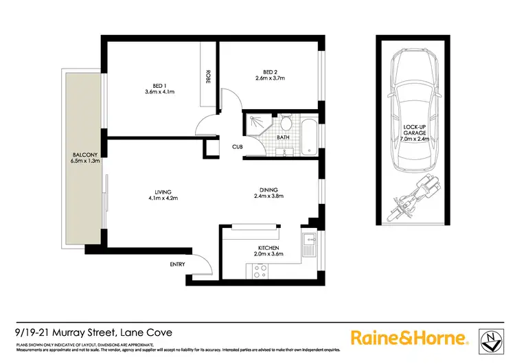 Floorplan of Homely apartment listing, 9/19-21 Murray Street, Lane Cove NSW 2066