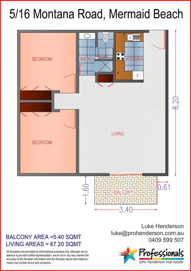 Floorplan of Homely unit listing, Unit @ 16 Montana Road, Mermaid Beach QLD 4218