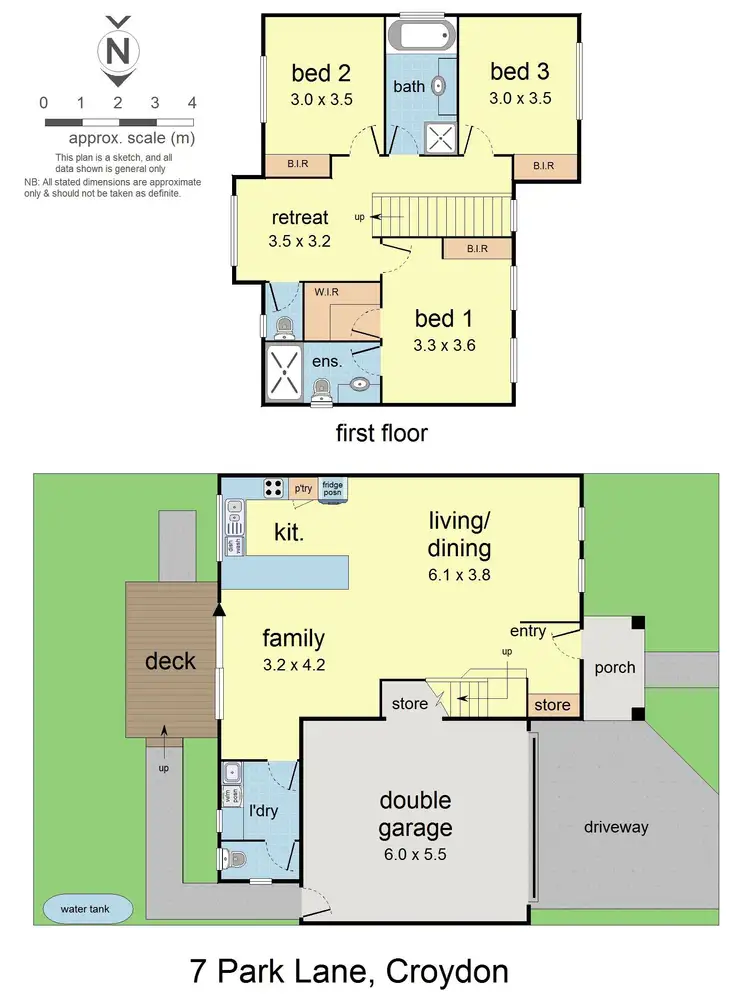 Floorplan of Homely townhouse listing, 7 Park Lane, Croydon VIC 3136
