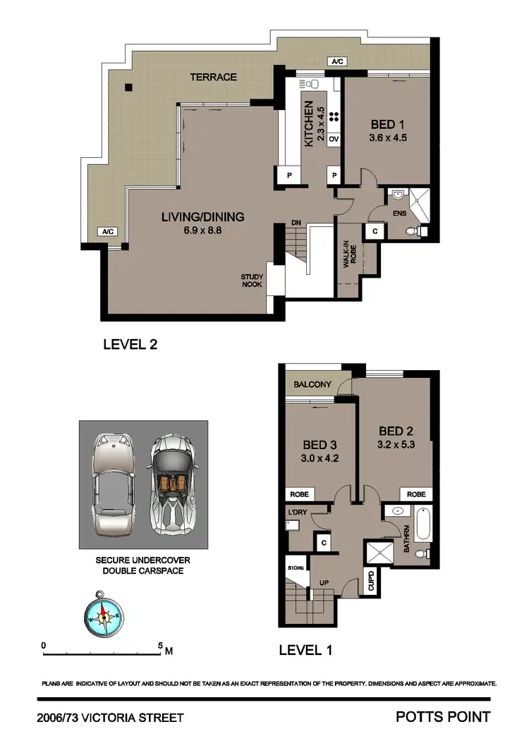 Floorplan of Homely apartment listing, 2006/73 Victoria Street, Potts Point NSW 2011