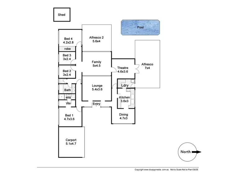 Floorplan of Homely house listing, 30 Slalom Drive, Wembley Downs WA 6019
