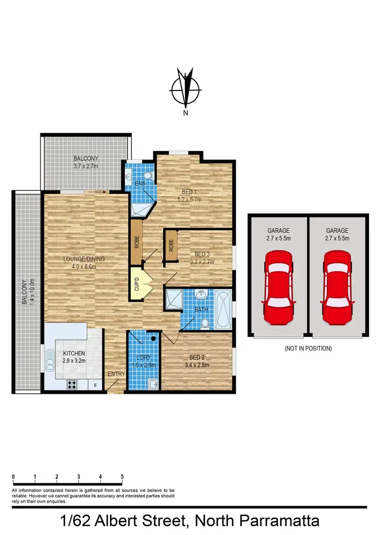 Floorplan of Homely unit listing, 1/62 ALBERT STREET, North Parramatta NSW 2151