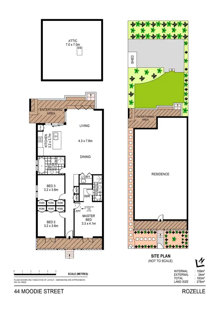 Floorplan of Homely house listing, 44 Moodie Street, Rozelle NSW 2039