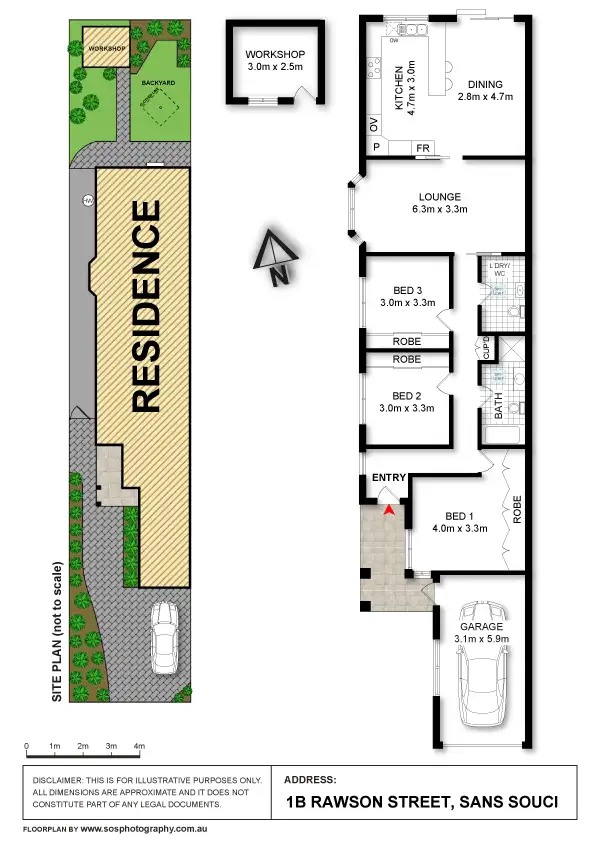 Floorplan of Homely house listing, 1B Rawson Street, Sans Souci NSW 2219