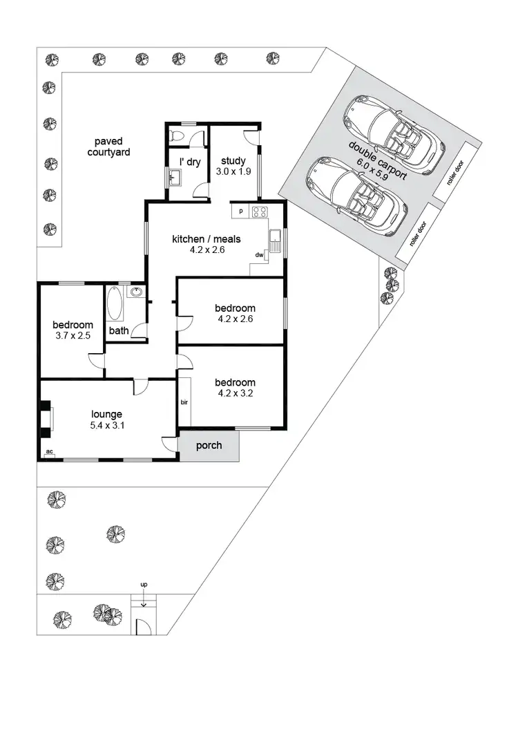 Floorplan of Homely house listing, 36 Leicester Avenue, Kilburn SA 5084
