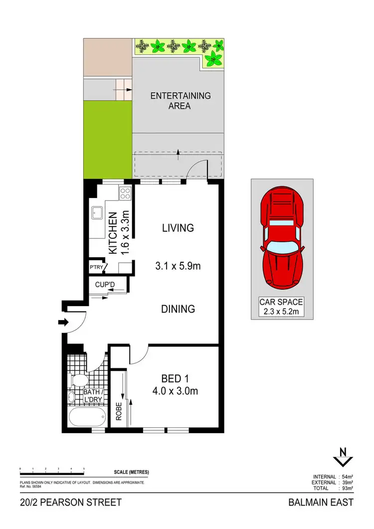 Floorplan of Homely apartment listing, 20/2 Pearson Street, Balmain East NSW 2041