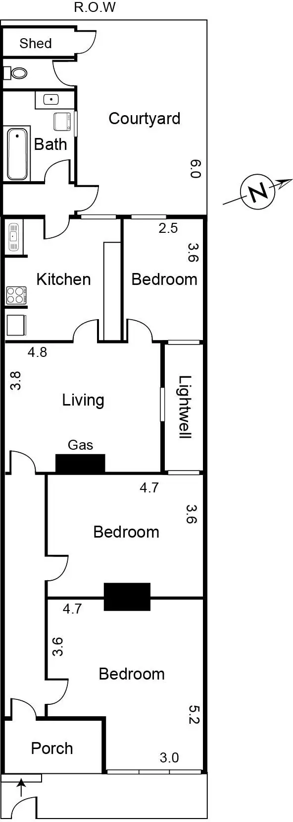 Floorplan of Homely house listing, 17 Nott Street, Port Melbourne VIC 3207