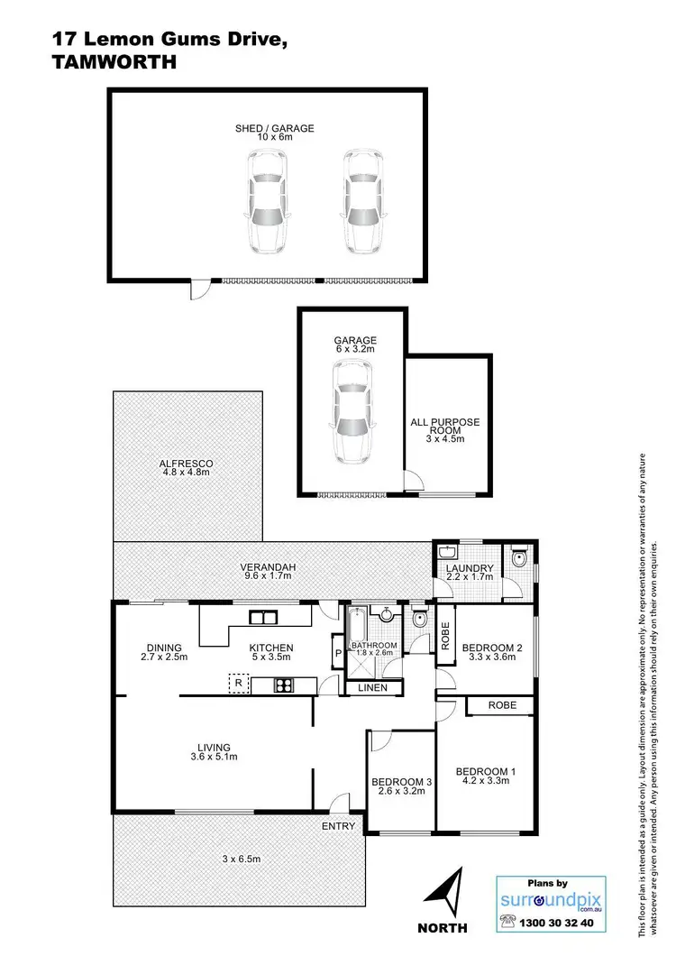 Floorplan of Homely house listing, 17 Lemon Gums Drive, Tamworth NSW 2340