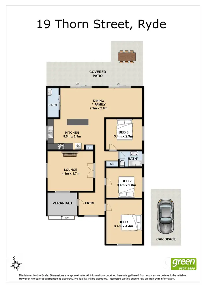 Floorplan of Homely house listing, 19 Thorn Street, Ryde NSW 2112