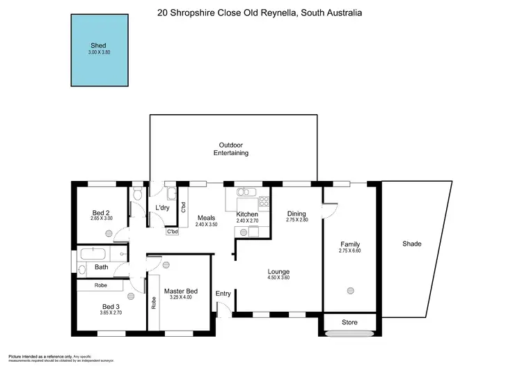 Floorplan of Homely house listing, 20 Shropshire Close, Old Reynella SA 5161