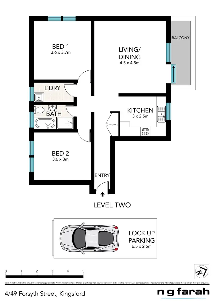 Floorplan of Homely apartment listing, 4/49 Forsyth Street, Kingsford NSW 2032