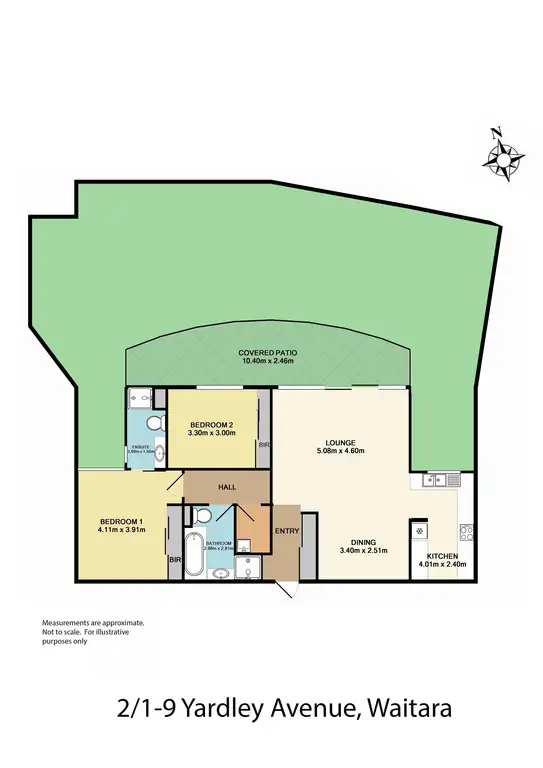 Floorplan of Homely apartment listing, 2/1-9 Yardley Ave, Waitara NSW 2077