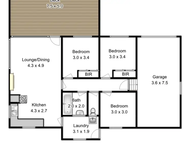 Floorplan of Homely house listing, 22 Tasman Hwy, Bicheno TAS 7215
