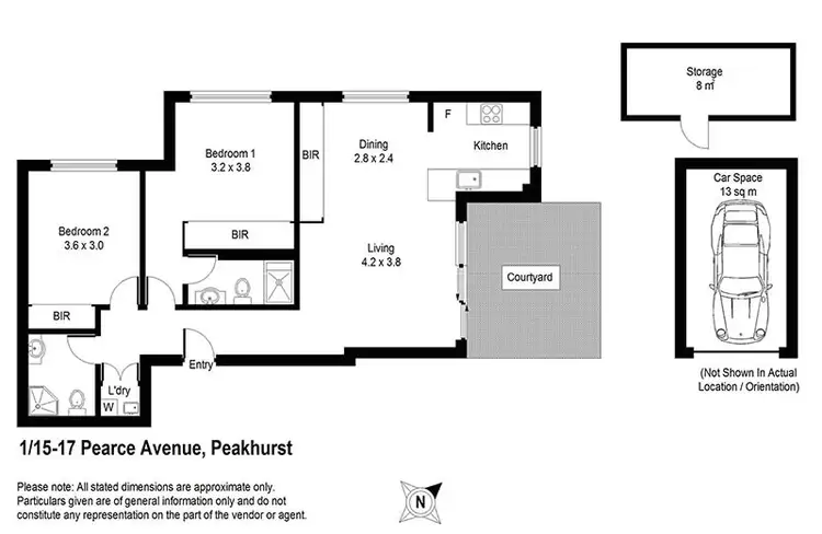 Floorplan of Homely apartment listing, 1/15-17 Pearce Avenue, Peakhurst NSW 2210