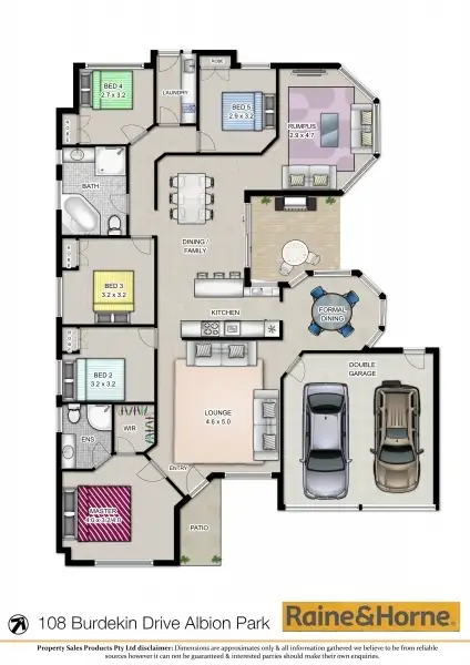 Floorplan of Homely house listing, 108 Burdekin Drive, Albion Park NSW 2527