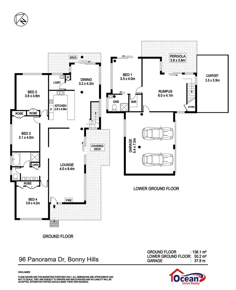 Floorplan of Homely house listing, 96 Panorama Drive, Bonny Hills NSW 2445