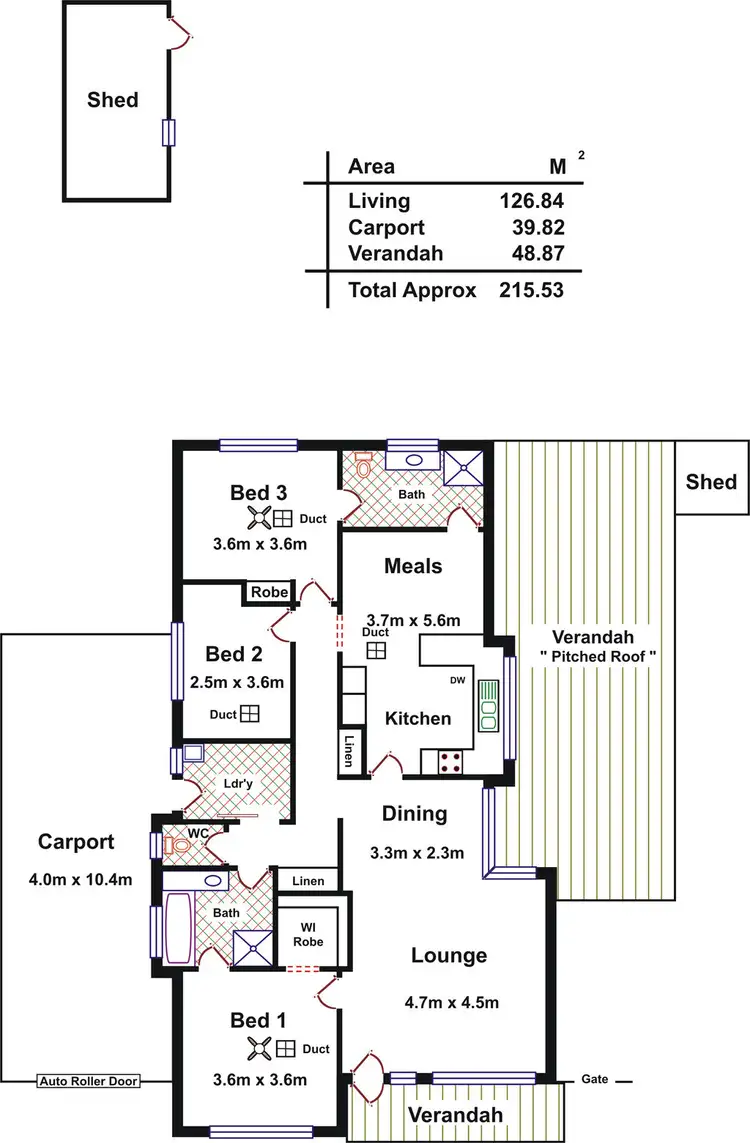 Floorplan of Homely house listing, 4 Leonard Street, Magill SA 5072