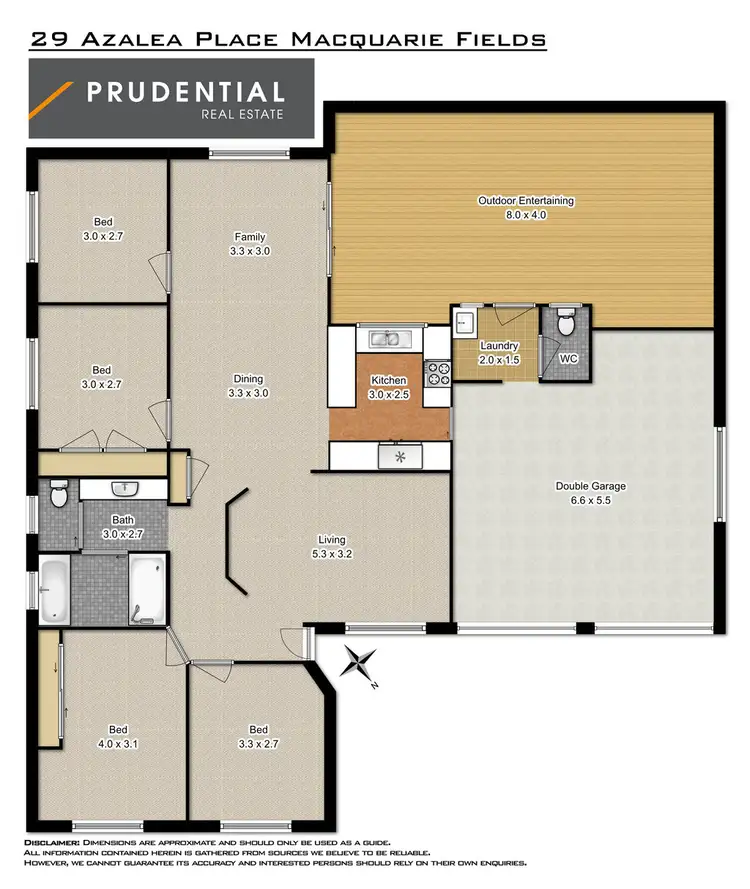Floorplan of Homely house listing, 29 Azalea Place, Macquarie Fields NSW 2564