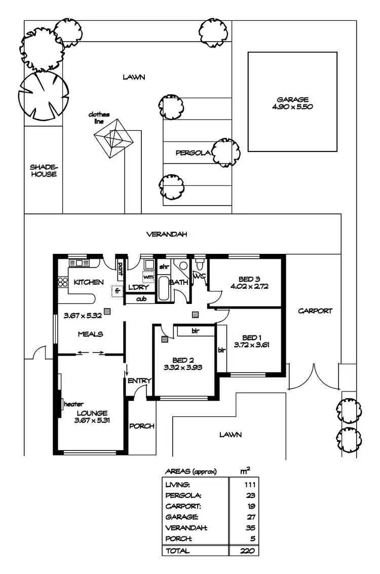 Floorplan of Homely house listing, 17 Beaufort Crescent, Felixstow SA 5070