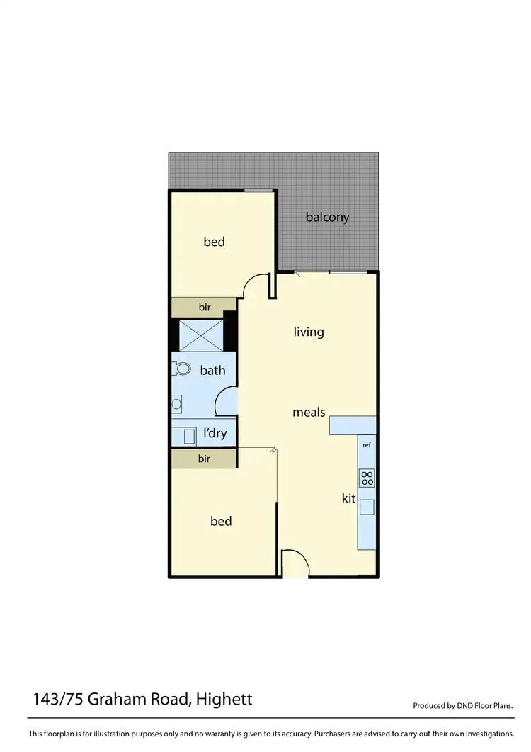 Floorplan of Homely unit listing, 143/75 Graham Road, Highett VIC 3190