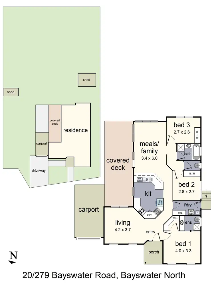Floorplan of Homely house listing, 20/279 Bayswater Road, Bayswater North VIC 3153