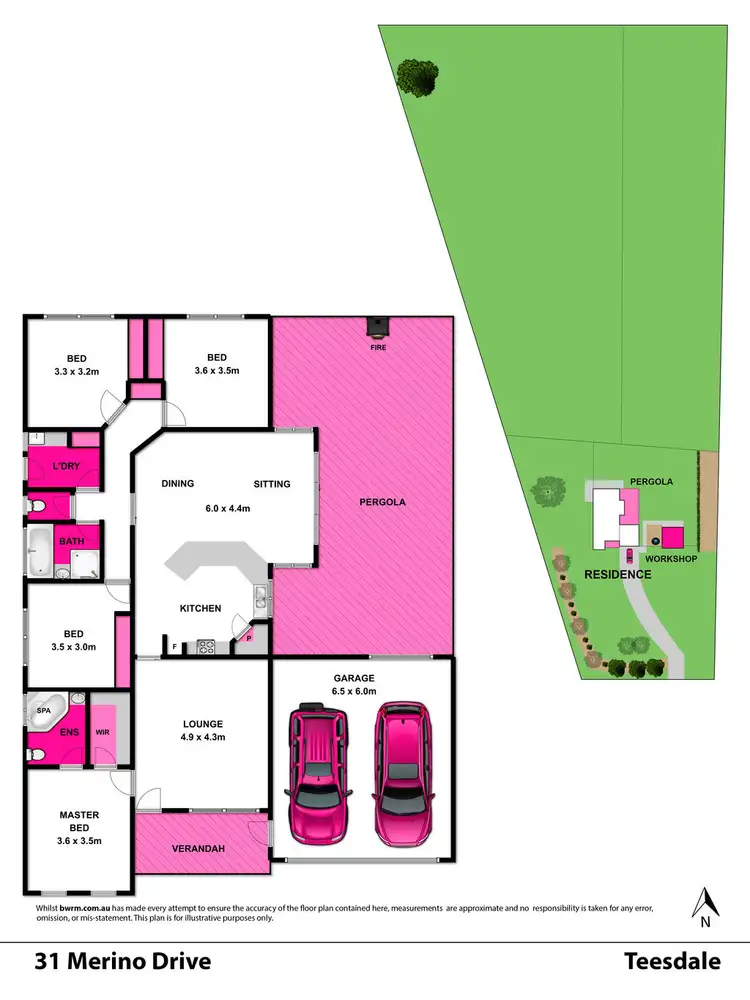 Floorplan of Homely house listing, 31 Merino Drive, Teesdale VIC 3328