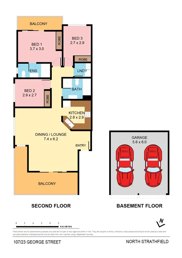 Floorplan of Homely apartment listing, 107/23 George Street, North Strathfield NSW 2137